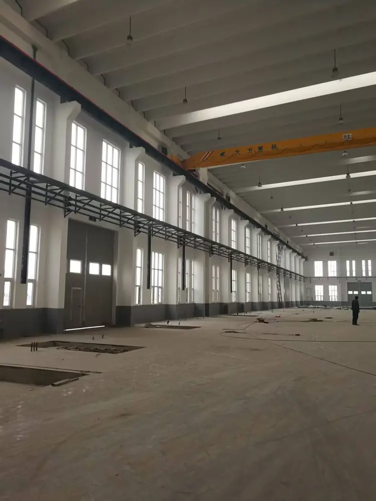 科技工业车间地源热泵空调现场